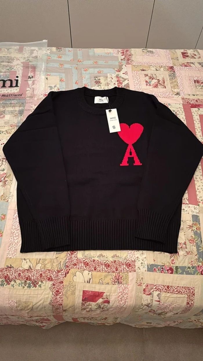 Pull Ami Paris Noir  S