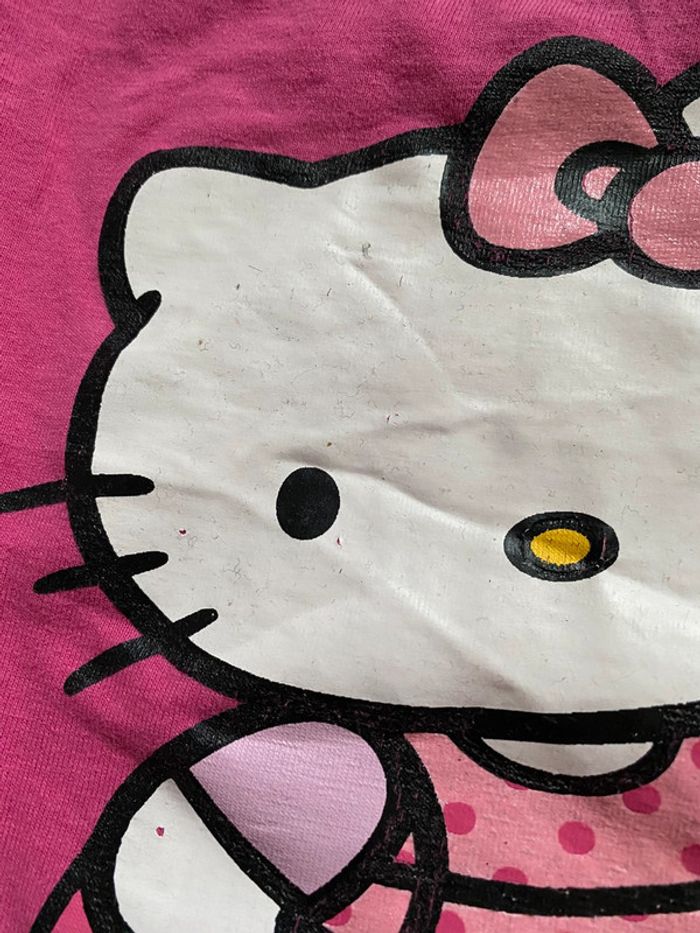 Pull fin / t-shirt manches longues Hello Kitty Taille 6 ans - photo numéro 3