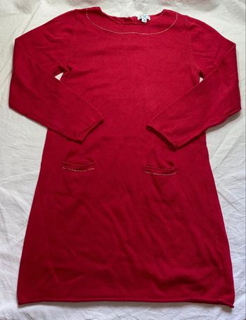 robe CdeC rouge framboise 12 ans
