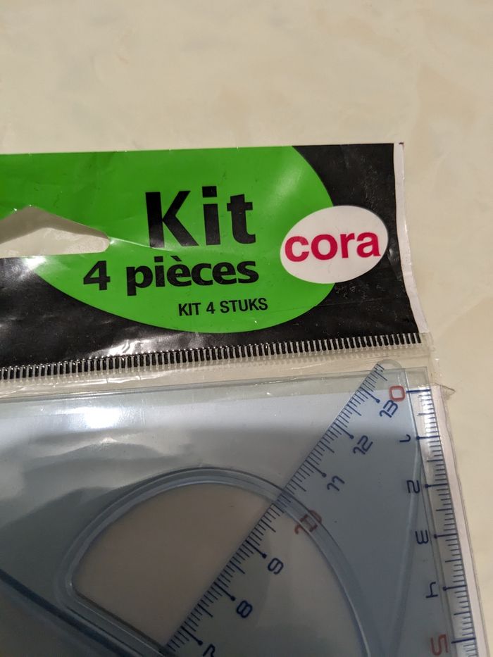 Lot de 4 règles de traçage, set géométrie. - photo numéro 3