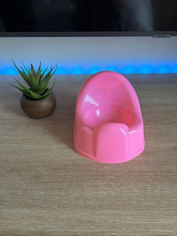 Grand pot rose pour poupon