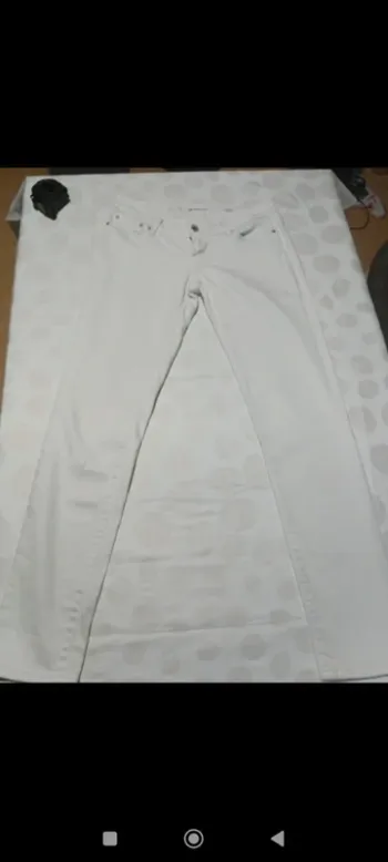 Pantalon jeans  blanc femme Levi's taille 36/38 coupe skinny