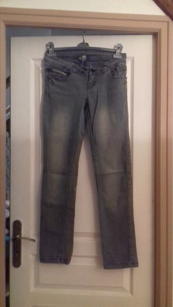 Jeans gris clair stretch, Spot, 38