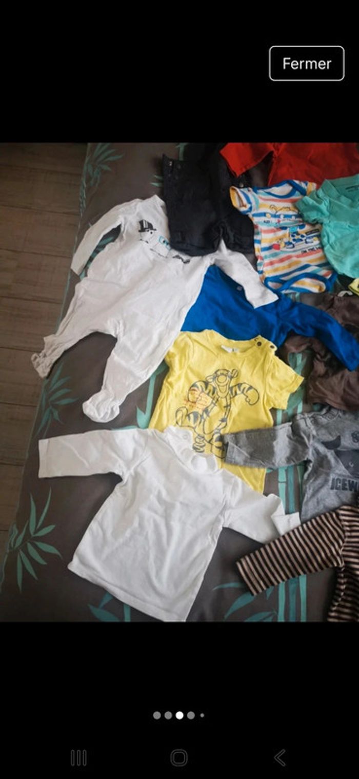 Lot de 21 vêtements bébé 9 mois - photo numéro 3
