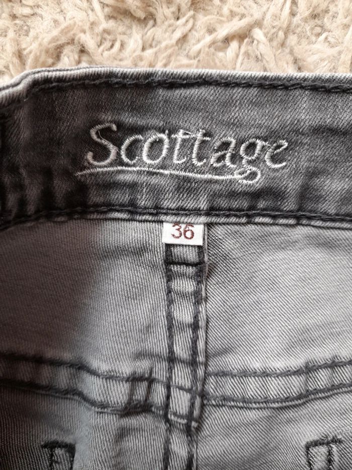 Pantalon jeans gris T36 Scottage - photo numéro 7