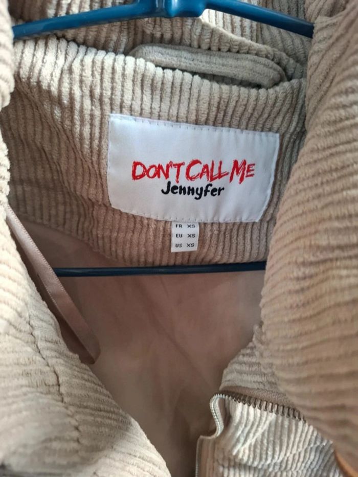 Veste doudoune beige velours côtelé Jennyfer (taille XS - photo numéro 4