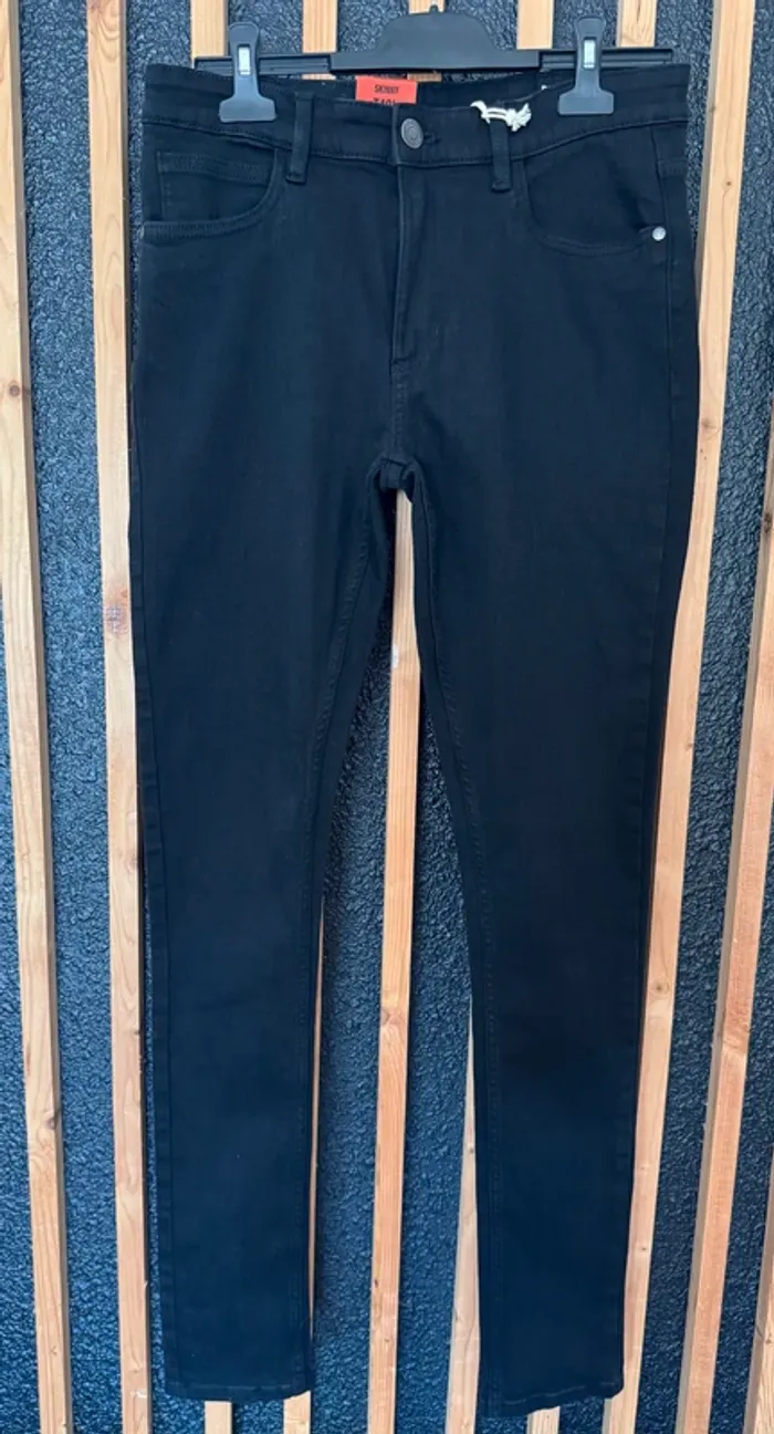 Jean Skinny BZB Homme - Noir Basique - Taille 40 / M - Neuf avec Étiquette - Valeur 15€ - photo numéro 3