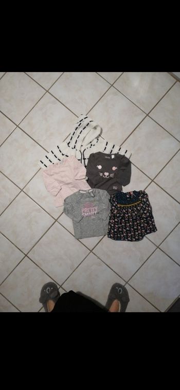 Lot hauts fille 6mois