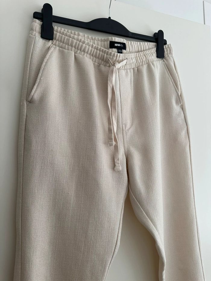 Pantalon beige joggers homme taille L - fashion nova très bon état - photo numéro 2