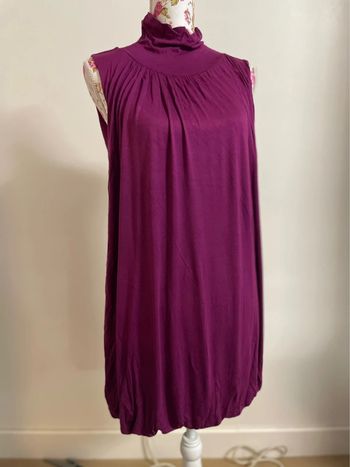 Robe col haut fluide