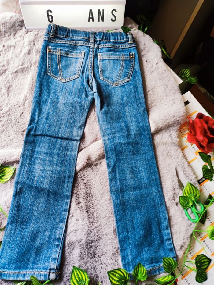Jeans effet délavé 6 ans fille - photo numéro 6