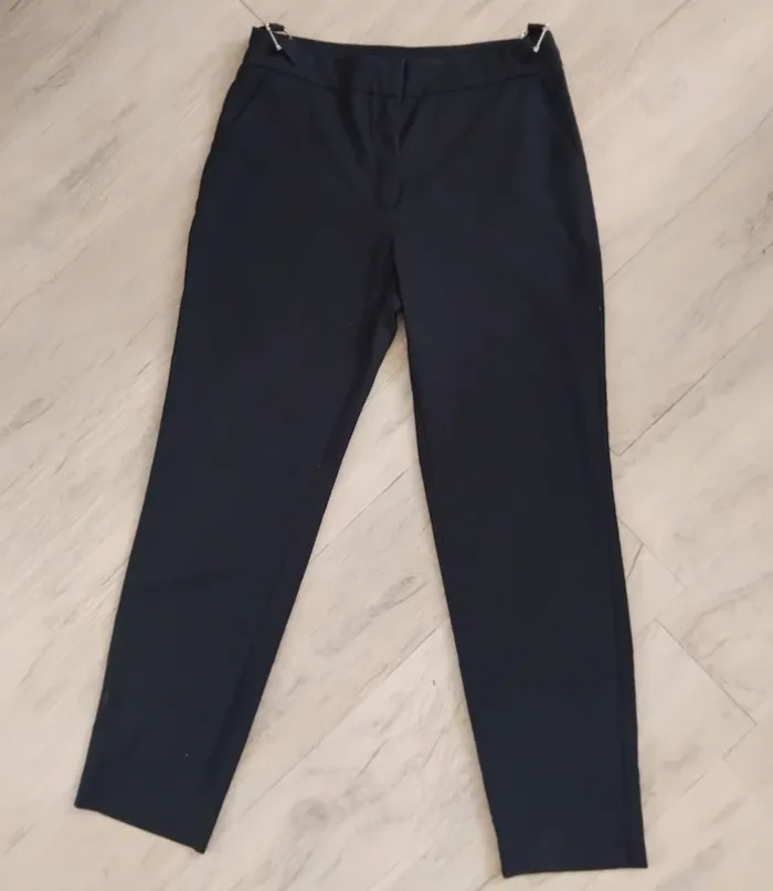 Pantalon Mango bleu chiné - photo numéro 2