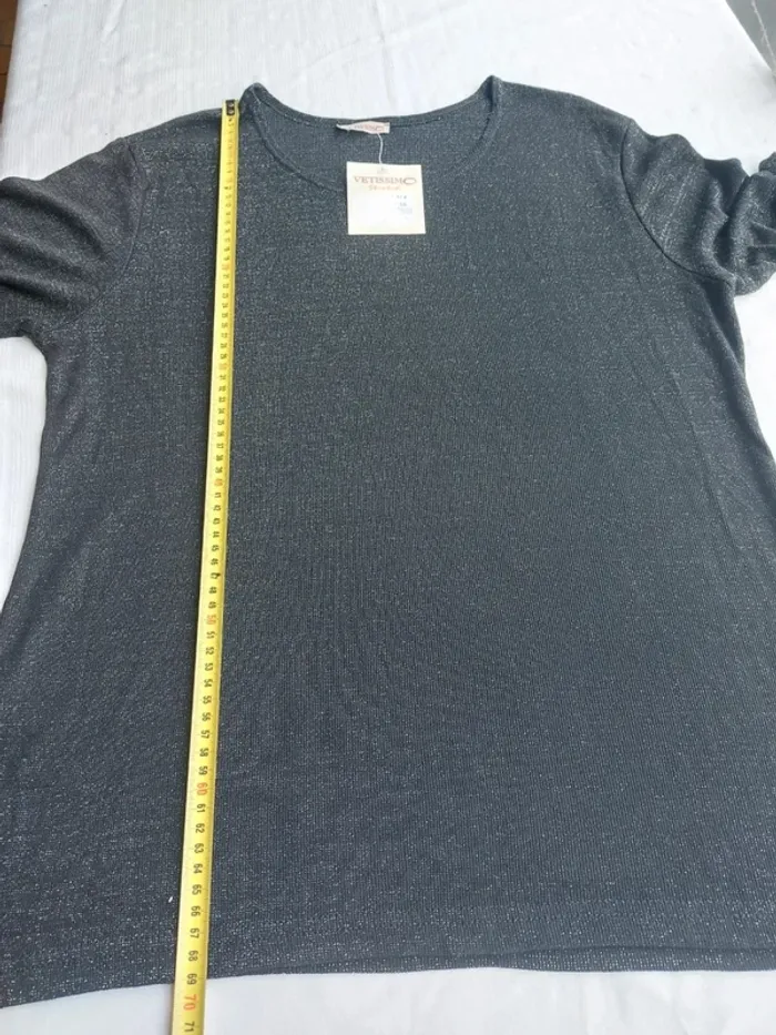 Pull fin Vetissimo taille 48 / 50 manches 3/4 - photo numéro 4