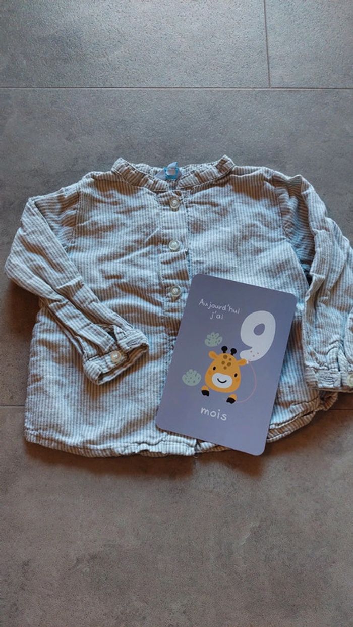 Chemise tex baby 9 12 mois