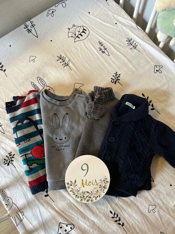 Lot de 4 hauts 9 mois