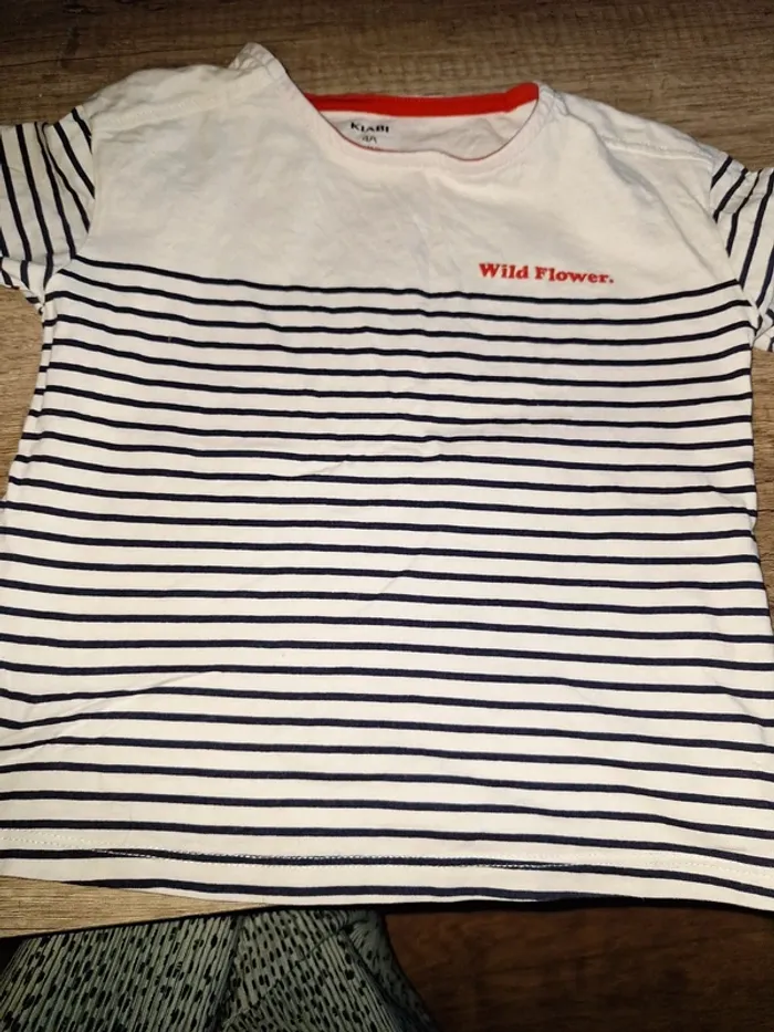 Tee shirt marinière 4 ans