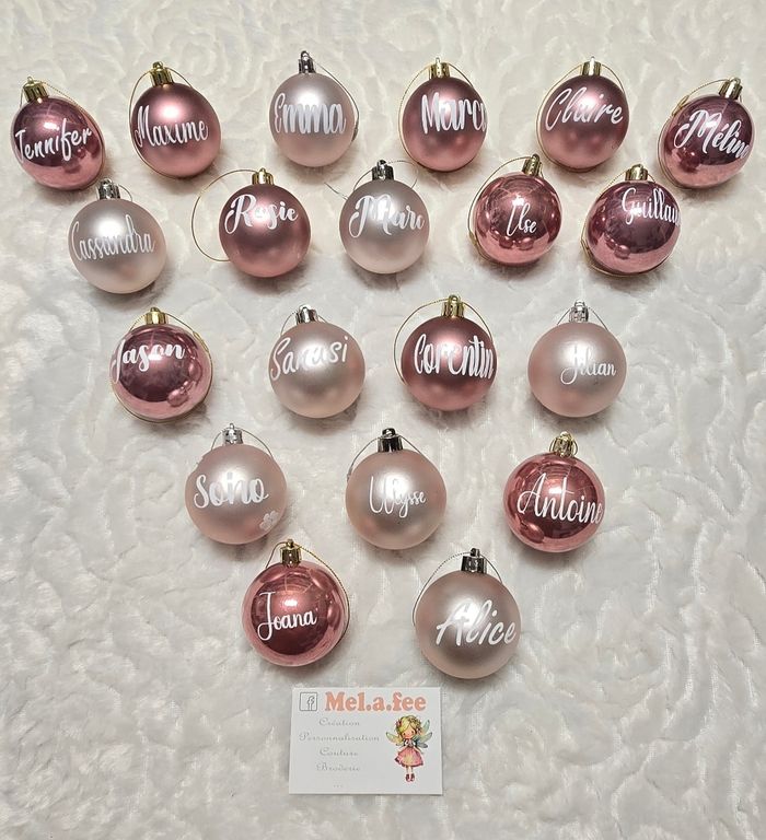 Boule de noel personnalisee