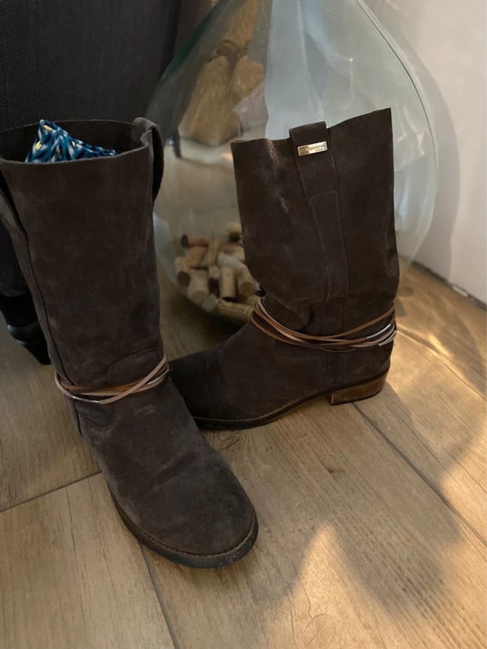 Les Tropeziennes - bottes kaki (vert gris)