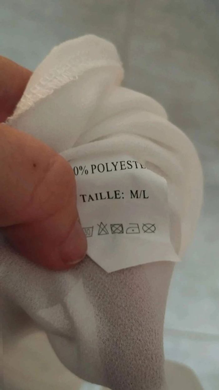 Blouse débardeur blanc chaîne doré taille m/l - photo numéro 8