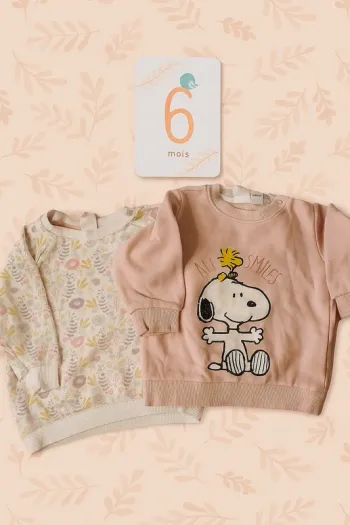 Lot de 2 pulls bébé Taille 6-9 mois H&M