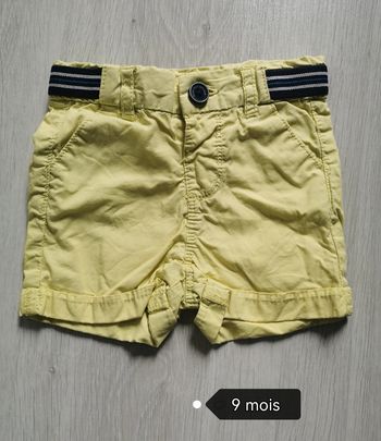 short garçon 9 mois