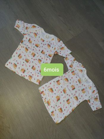 Lot de 3 maillot de corps 6mois