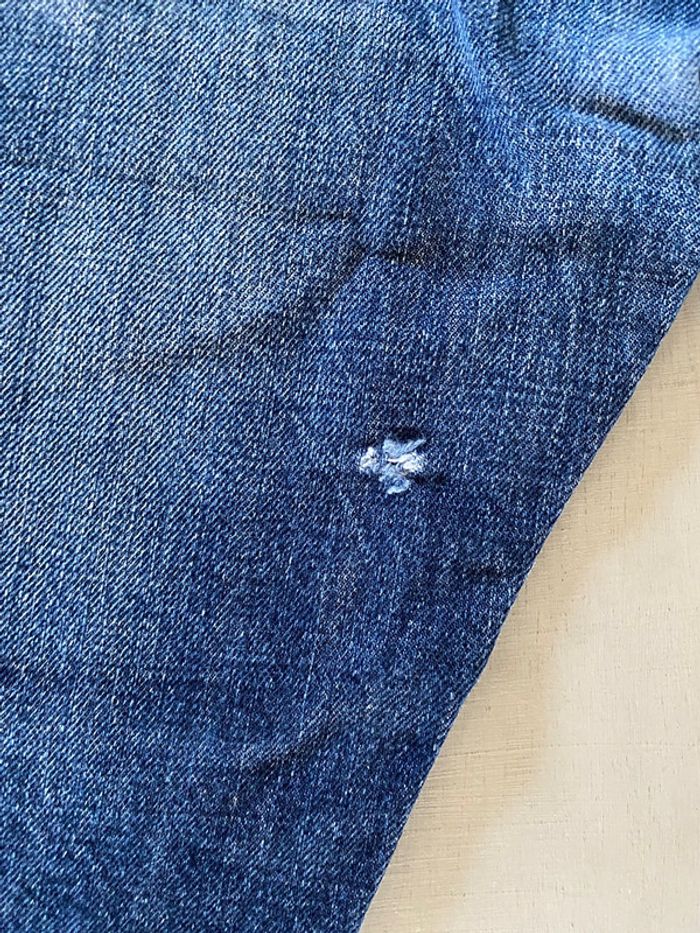 Bermuda short Carhartt en jeans bleu taille 36 / 38 - photo numéro 8