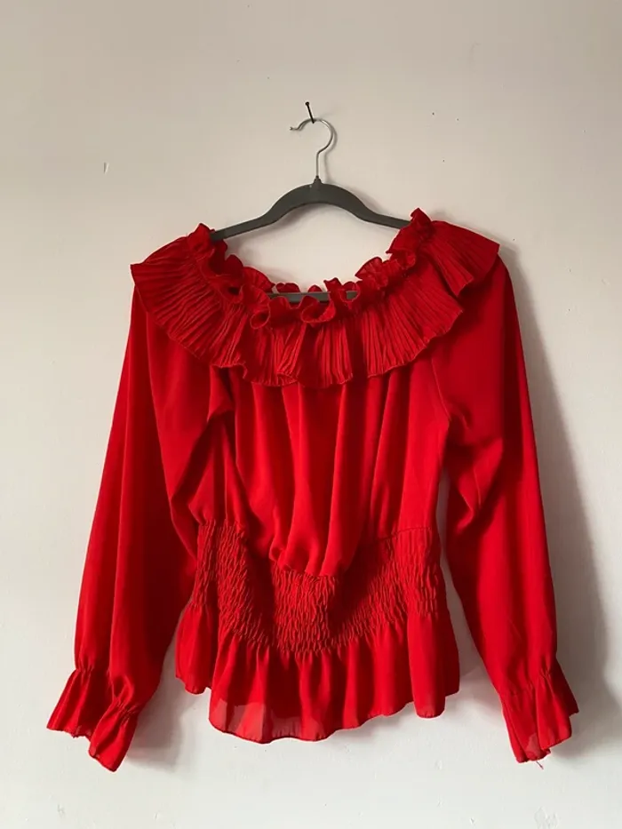 Blouse rouge - photo numéro 2