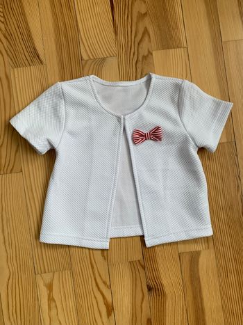 Gilet blanc manches courtes 3 ans / 36 mois