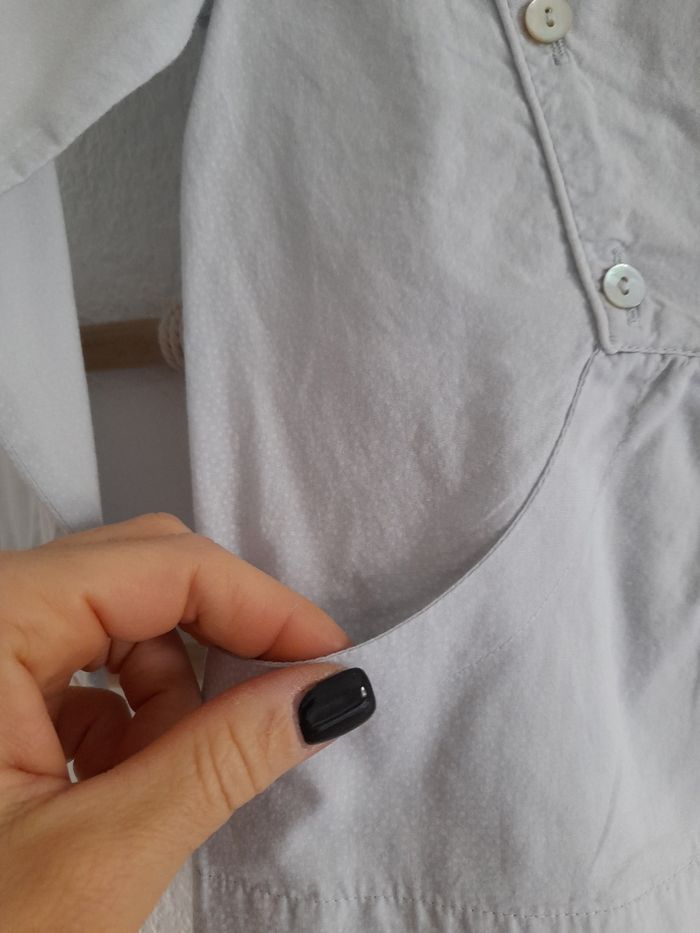 Jolie blouse bleu clair DPAM 3 ans - photo numéro 3