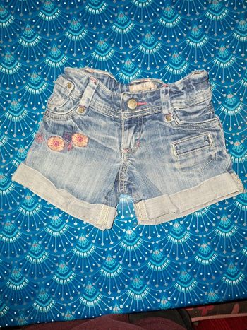 Short bleu 2 ans réglable