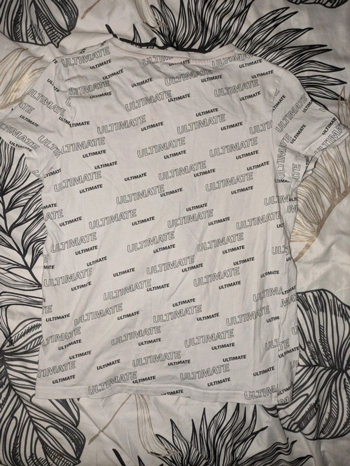 T-shirt blanc écritures ultimate Kiabi 10ans - photo numéro 2