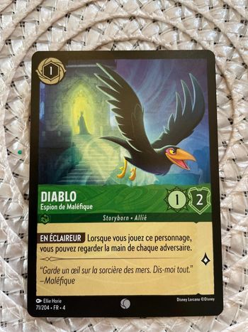 Carte Lorcana - Diablo : Espion de Maléfique - 71/204 - FR - 4
