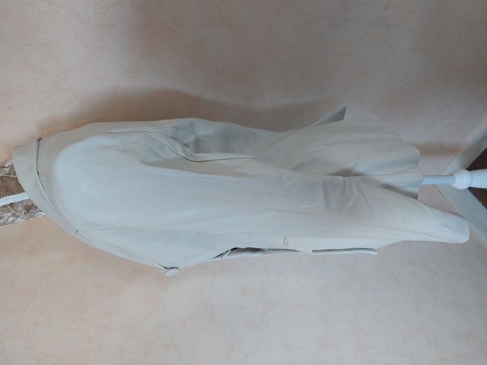 Veste / blazer Lumina simili cuir écru taille M - photo numéro 3