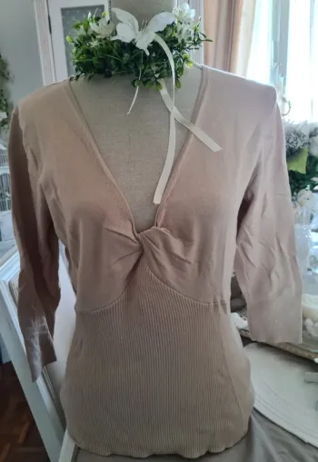 Pull fin beige Côté Femme Taille 46/48 Neuf