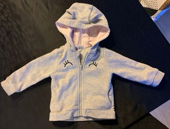 Sweat à capuche fille 6 mois paillettes Verbaudet