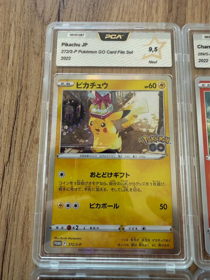 Lot de 4 cartes Pokémon japonaise PCA 9 et 9,5 - photo numéro 2