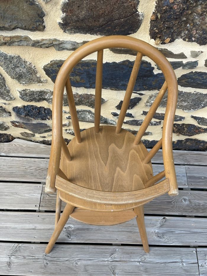 Chaise haute bébé en bois - IKEA Vintage - photo numéro 5