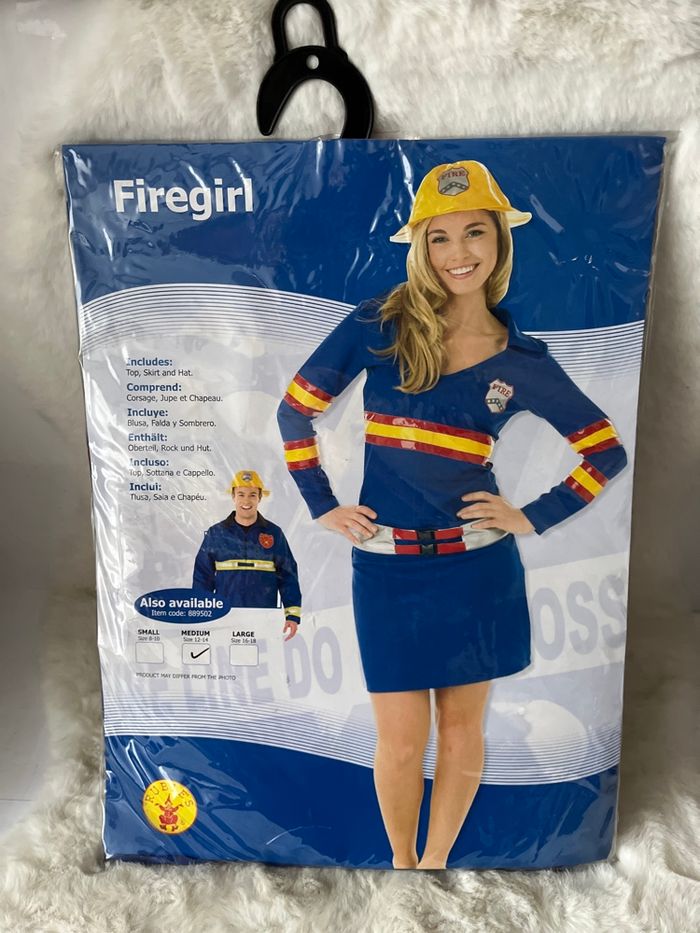 Déguisement femme pompier taille L - photo numéro 2