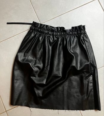 Jupe similicuir noir