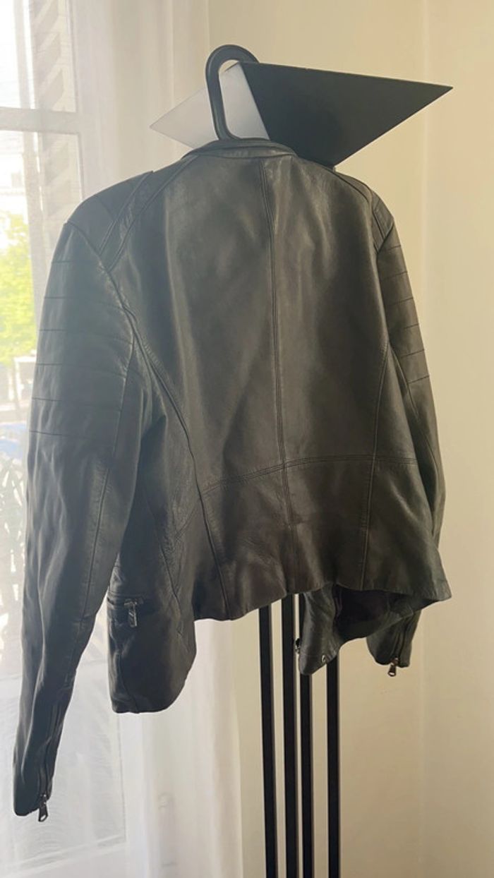 Veste en cuir aviator - photo numéro 4