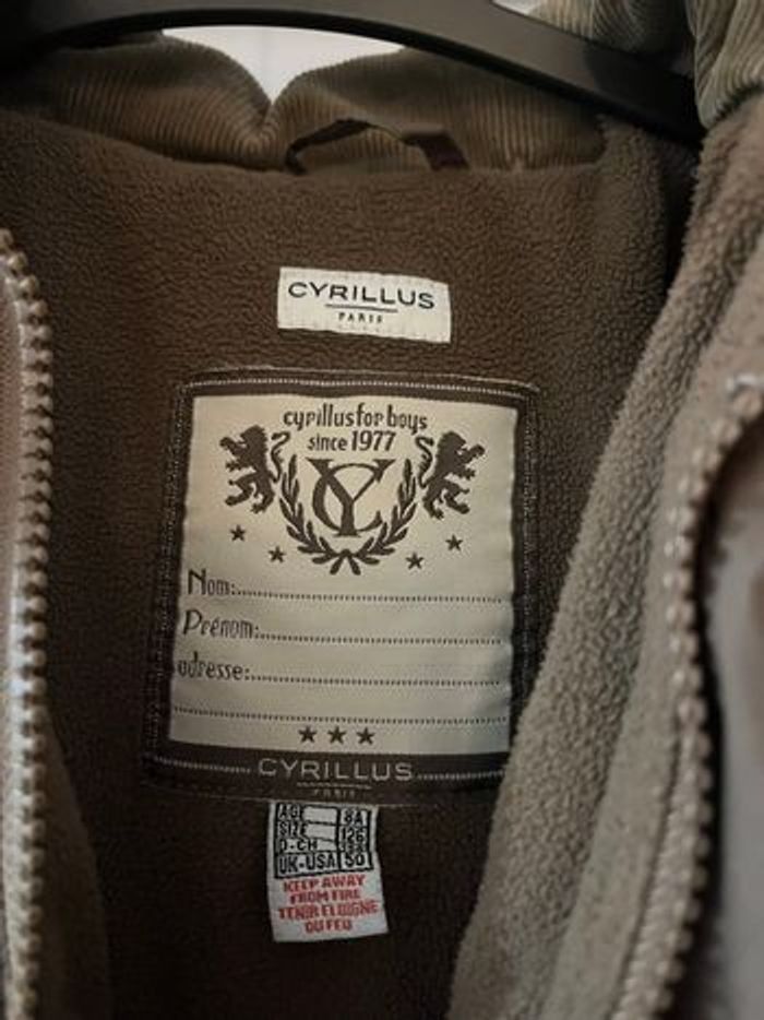 Manteau garçon Cyrillus taille 8ans - photo numéro 2