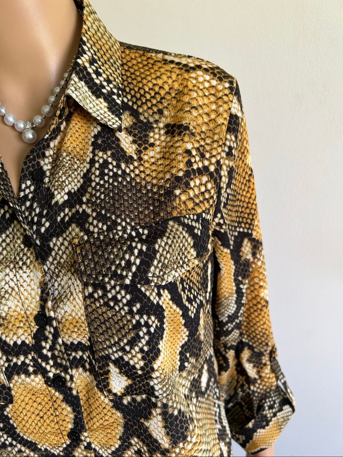 Blouse imprimée à manches longues Only taille 36 jamais portée - photo numéro 4