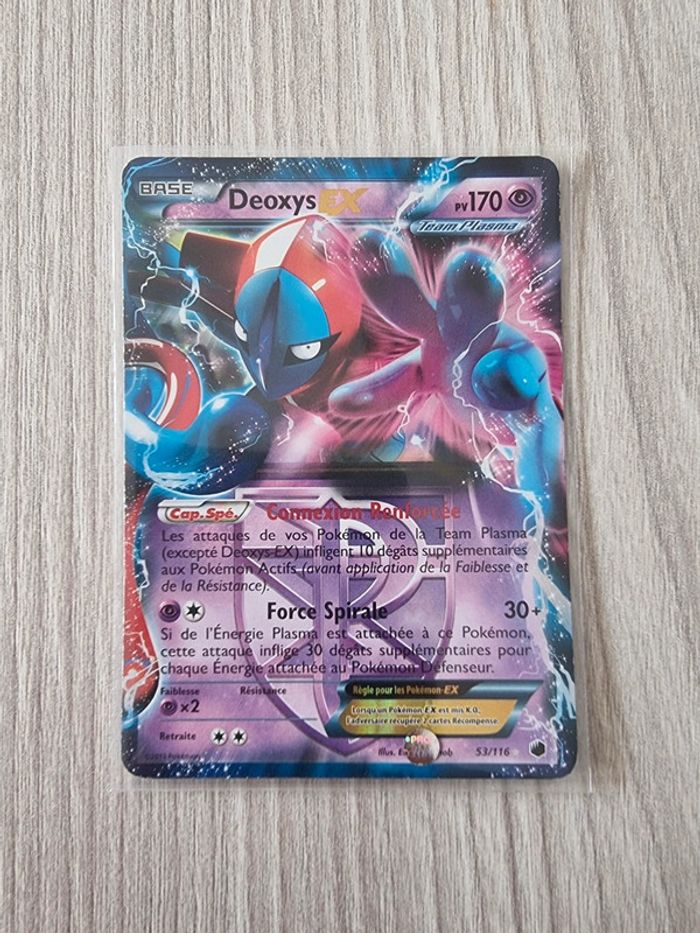 Carte Pokémon Deoxys Ex - Noir et blanc : Glaciation Plasma - 53/116