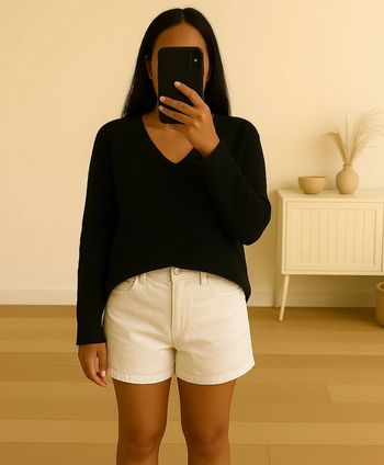 Pull en maille col V Amisu