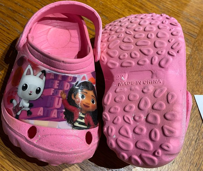 Sabote Crocs Gabby-Chat Rose Paillettes Fille Taille 22 - photo numéro 6