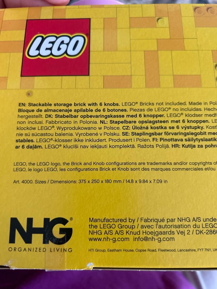 Boîte rangement rose pour Legos - photo numéro 7