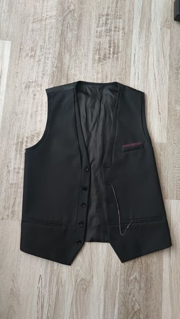 Veste gilet de costume top noir surchermise homme The Kooples taille 48