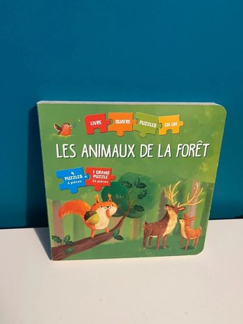 Livre puzzle les animaux de la forêt