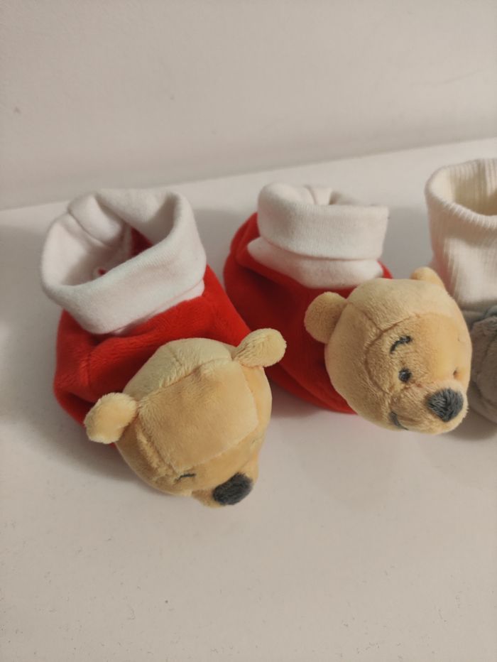 Lot de 2 paires de chaussons bébé - Disney & Natoo - Taille 16 Neufs jamais portés - photo numéro 6